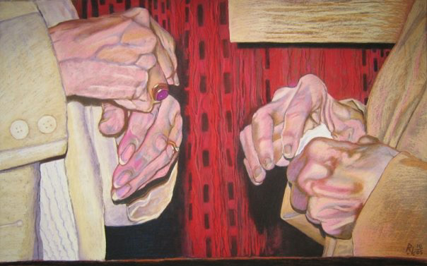 Grandma's Hands - soft pastel