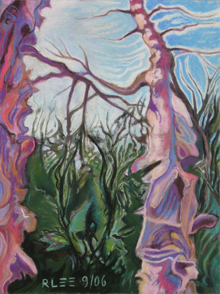 Birch 2 - Holding Hands - soft pastel