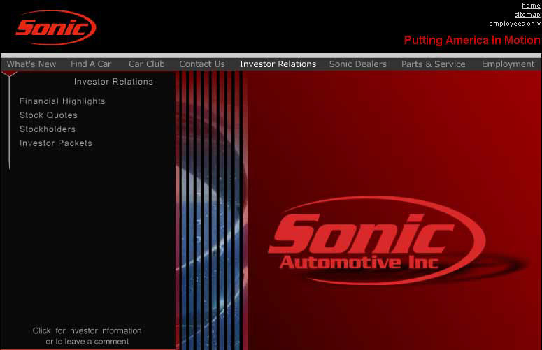 Scion OEM automotive site template design - web 1.0